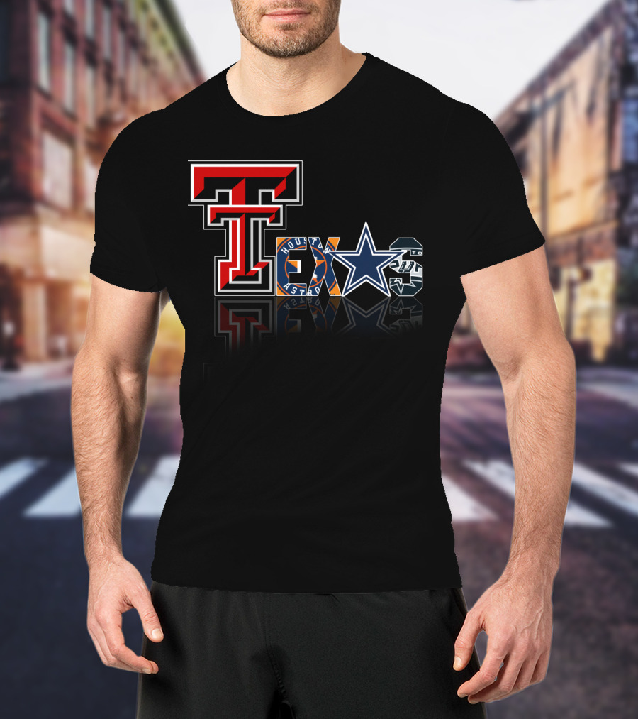 Texas Tech Cowboys Astros Spurs T-Shirt