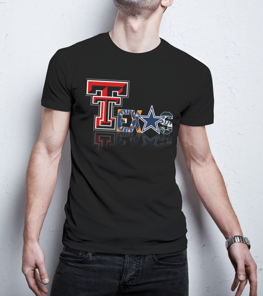 Texas Tech Cowboys Astros Spurs T-Shirt