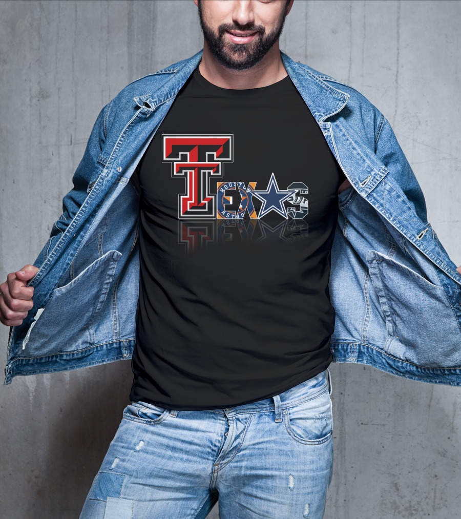 Texas Tech Cowboys Astros Spurs T-Shirt