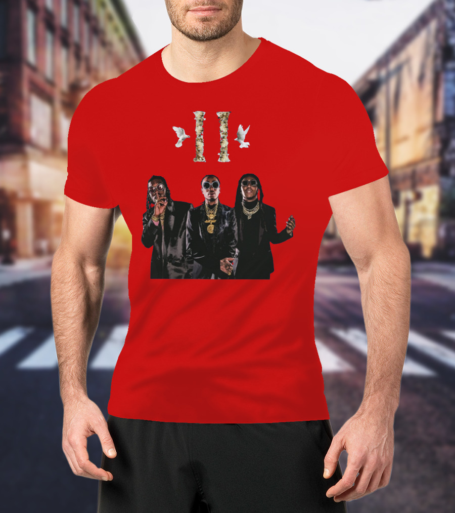 Migos Culture II Album Red Cover T-Shirt