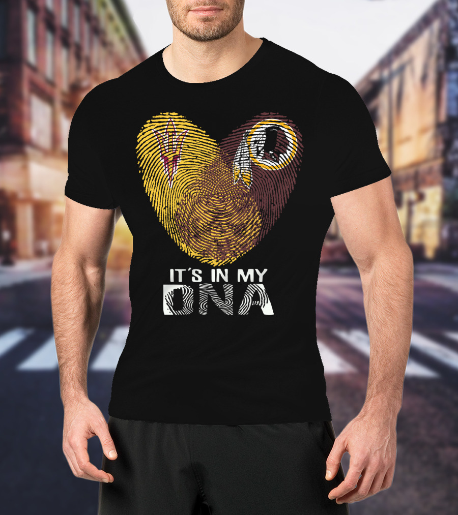 It's In My Dna Miami Dolphins Miami Hurricanes T-Shirt