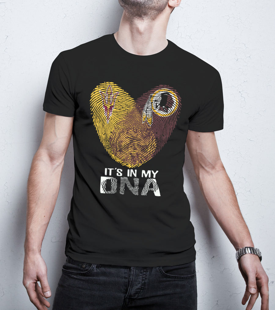 It's In My Dna Miami Dolphins Miami Hurricanes T-Shirt