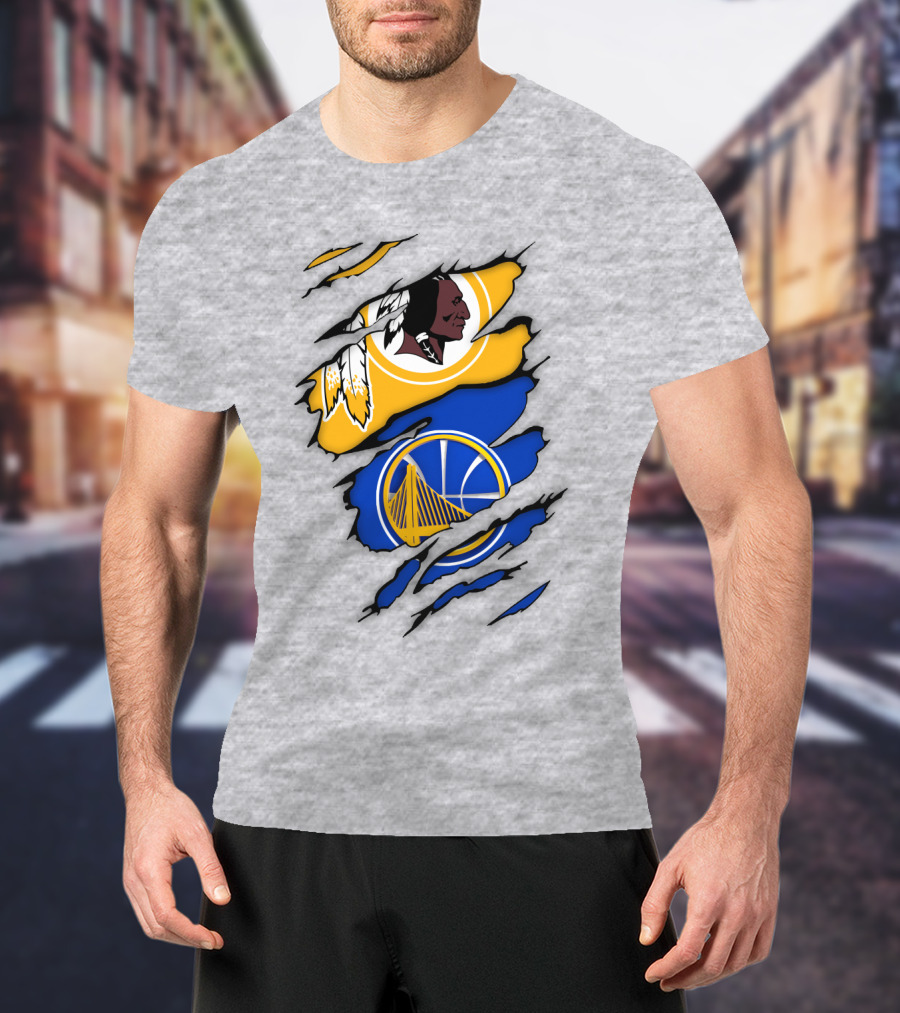 Washington Redskins Golden State Warriors Fusion T-Shirt