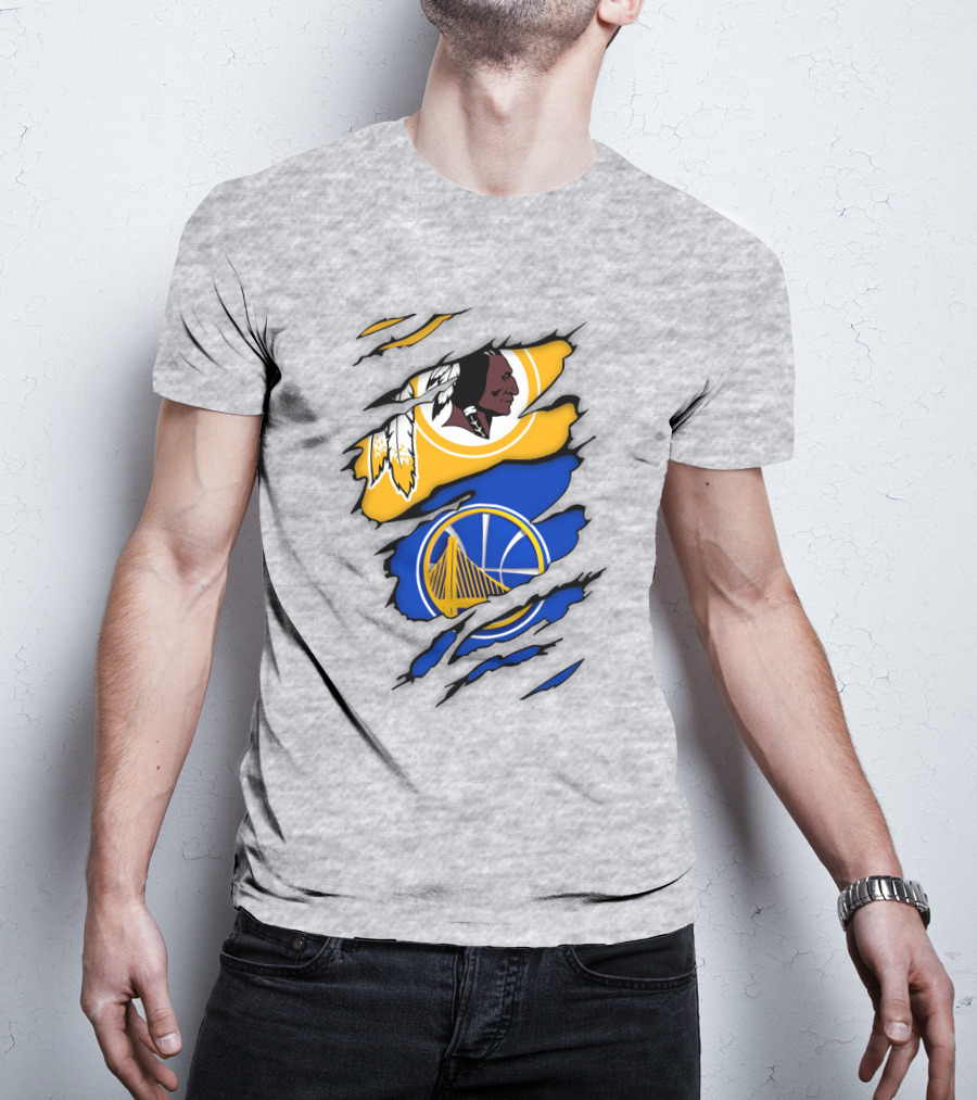 Washington Redskins Golden State Warriors Fusion T-Shirt