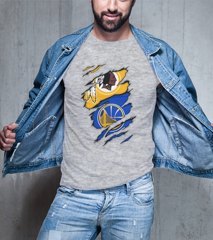 Washington Redskins Golden State Warriors Fusion T-Shirt