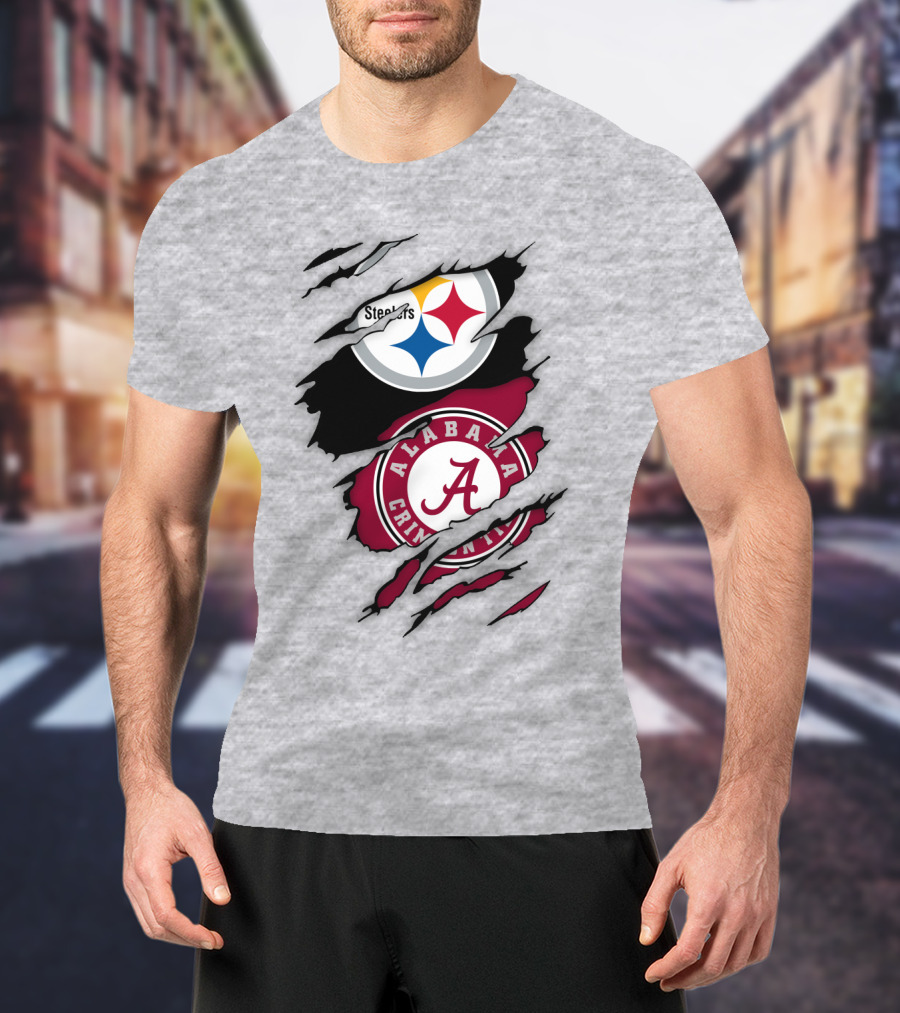 Steelers Alabama Crimson Tide Fusion T-Shirt
