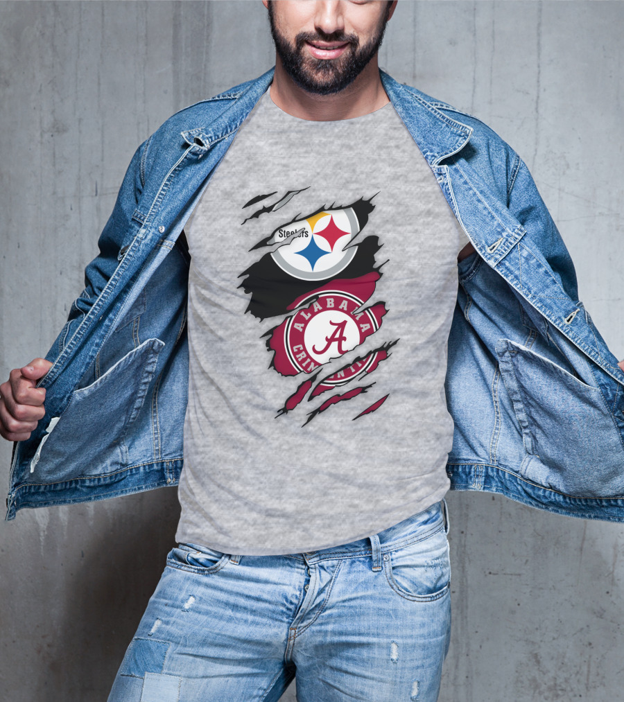 Steelers Alabama Crimson Tide Fusion T-Shirt