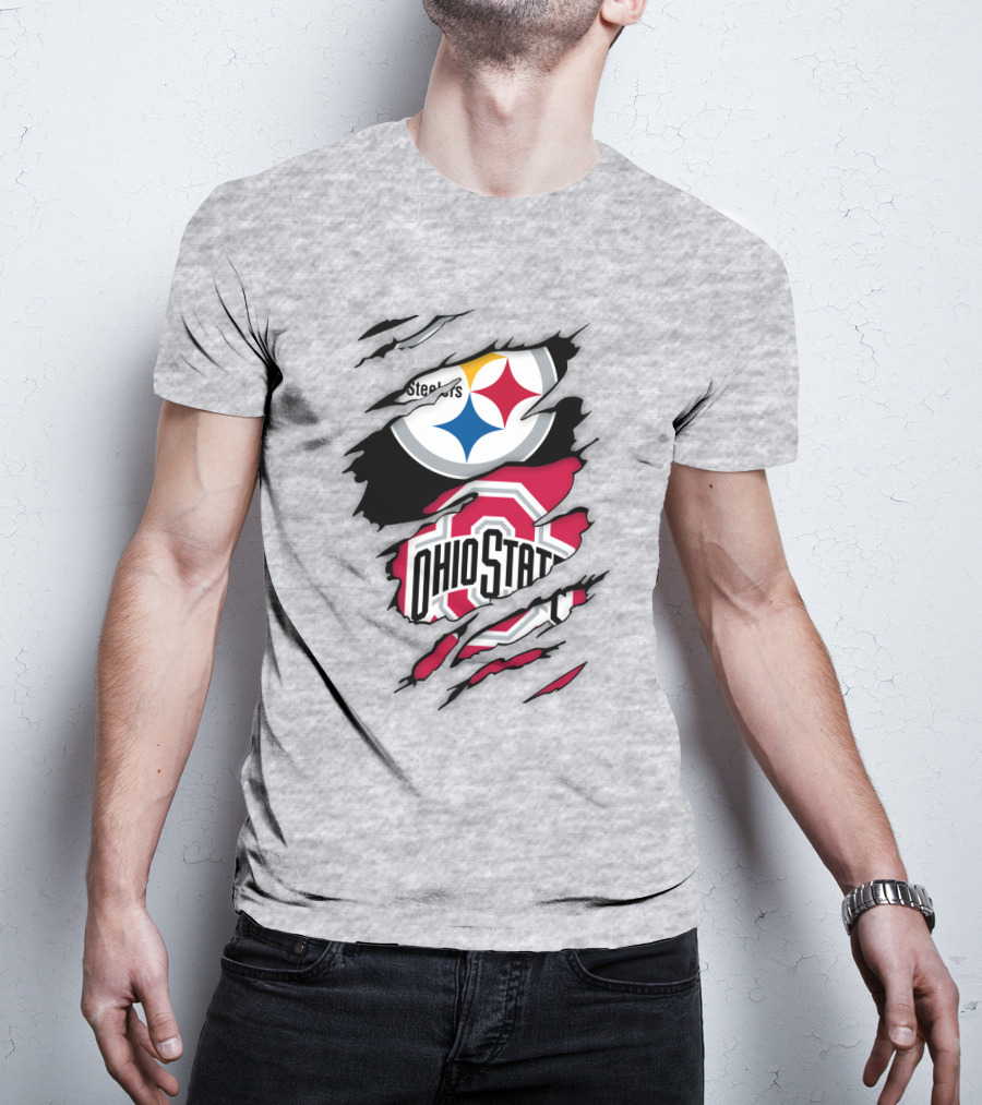 Ohio State Buckeyes Steelers Rip T-Shirt
