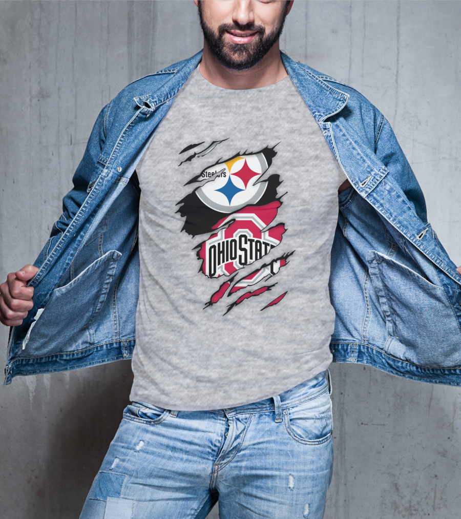 Ohio State Buckeyes Steelers Rip T-Shirt