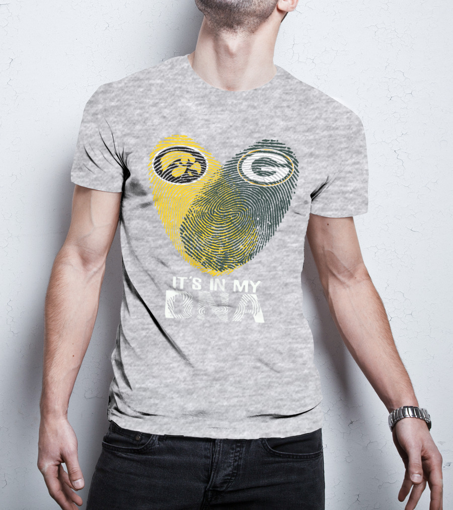 Iowa Hawkeyes Green Bay Packers It's In My Dna T-Shirt