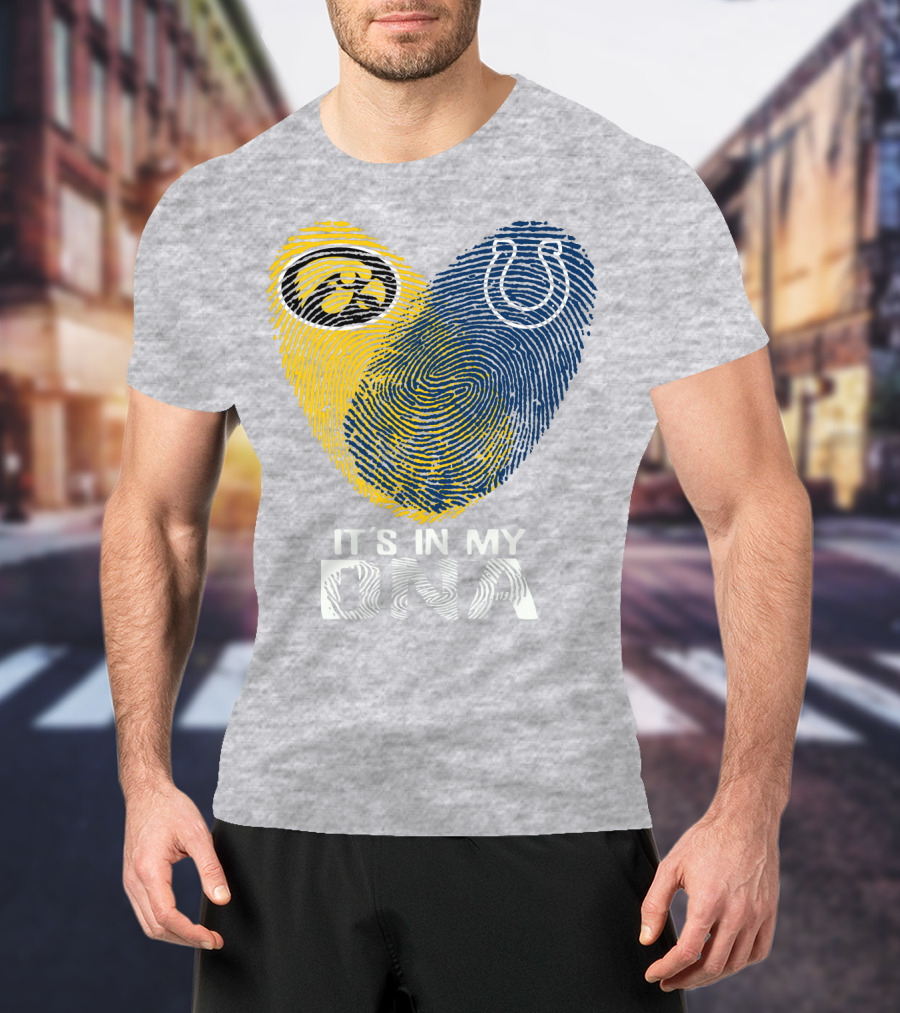 Indianapolis Colts Iowa Hawkeyes It's In My Dna T-Shirt