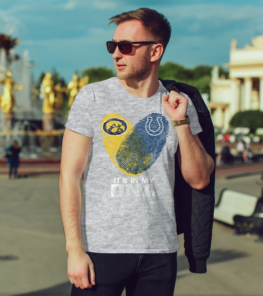 Indianapolis Colts Iowa Hawkeyes It's In My Dna T-Shirt