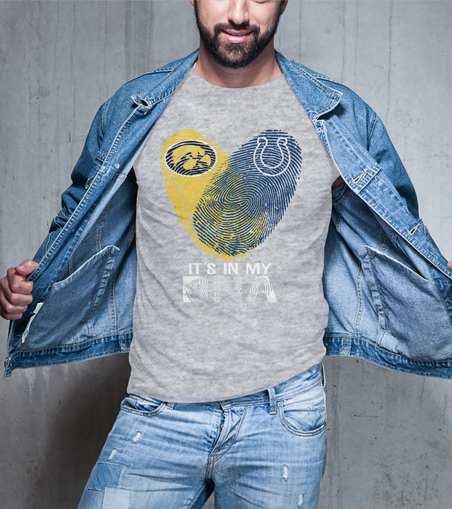 Indianapolis Colts Iowa Hawkeyes It's In My Dna T-Shirt