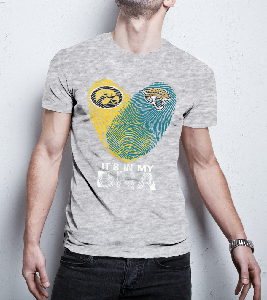 Jacksonville Jaguars Iowa Hawkeyes It's In My Dna T-Shirt