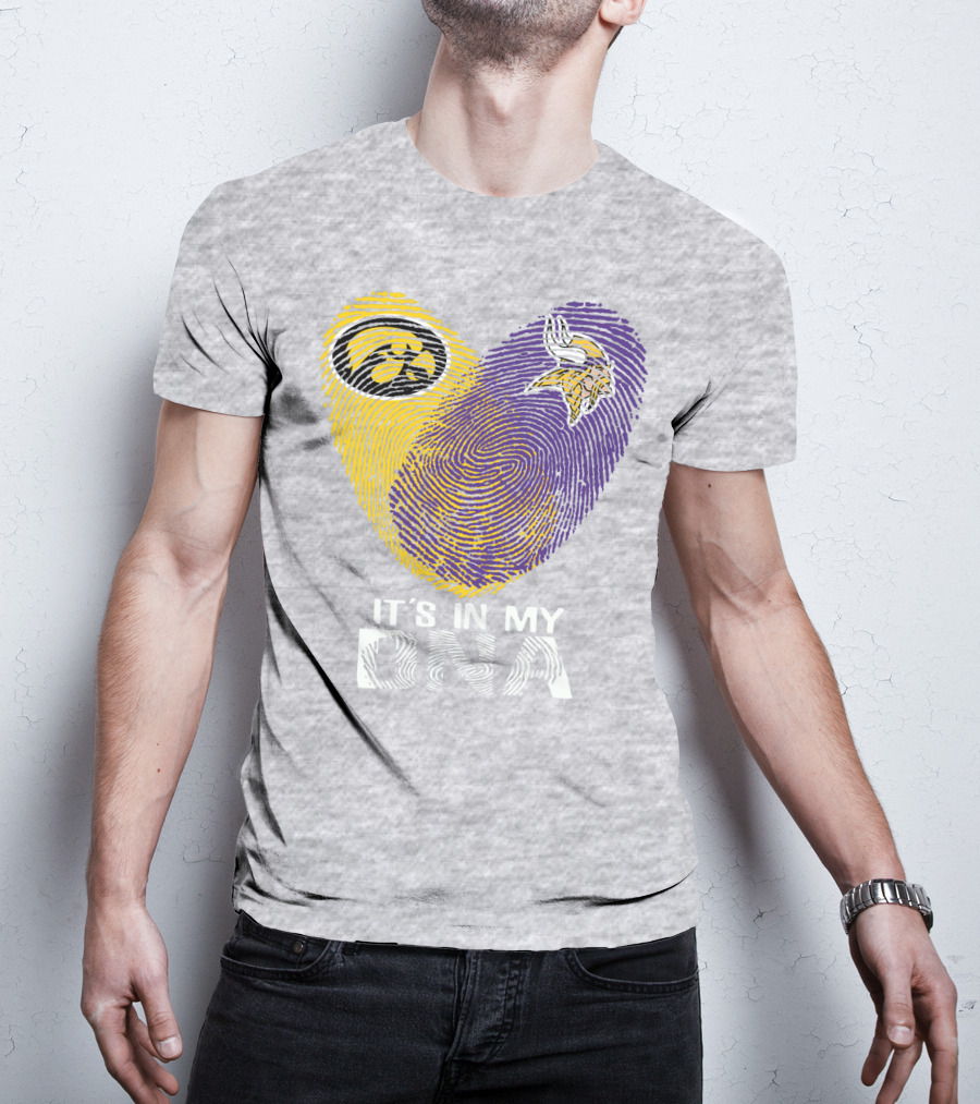 Iowa Hawkeyes Minnesota Vikings It's In My Dna T-Shirt