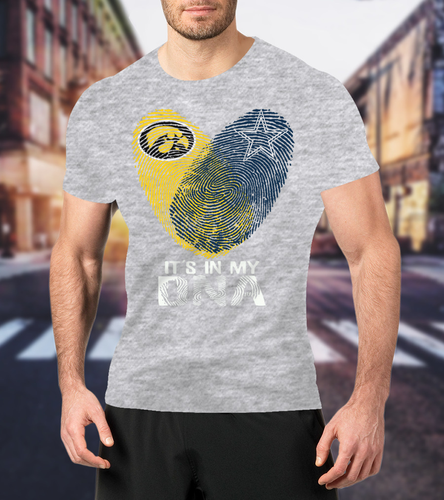 Dallas Cowboys Hawkeye It's In My Dna Fingerprint Star T-Shirt