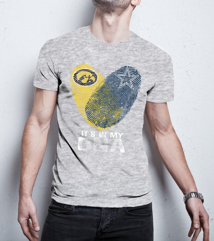 Dallas Cowboys Hawkeye It's In My Dna Fingerprint Star T-Shirt
