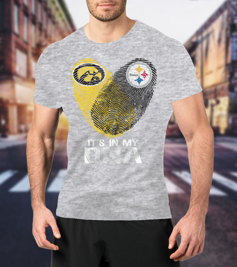 Pittsburgh Steelers Iowa Hawkeye It's In My Dna T-Shirt