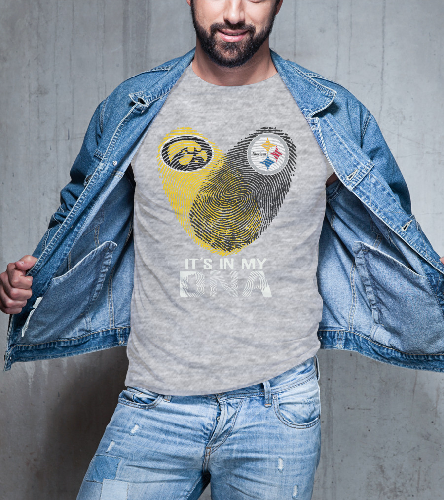 Pittsburgh Steelers Iowa Hawkeye It's In My Dna T-Shirt
