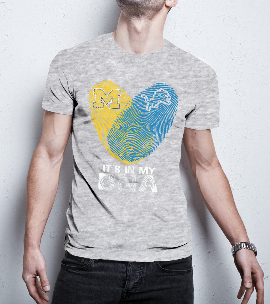 Detroit Lions Michigan It's In My Dna T-Shirt