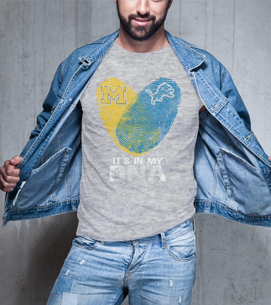 Detroit Lions Michigan It's In My Dna T-Shirt
