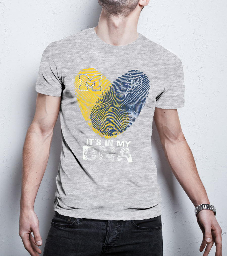 It's In My DNA Detroit Tigers M Michigan T-Shirt