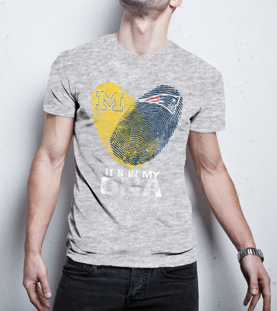 Michigan New England Patriots It's In My Dna T-Shirt