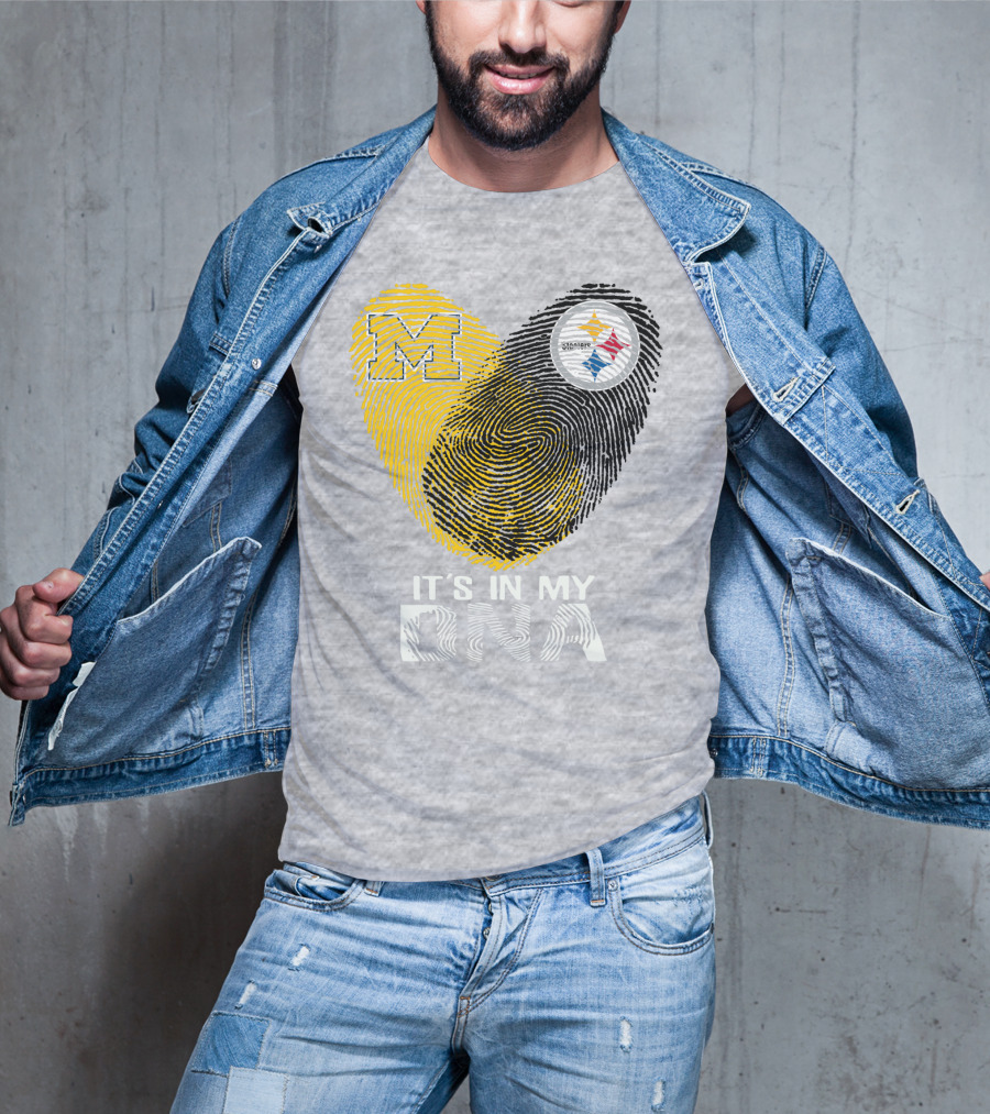 Pittsburgh Steelers Michigan It's In My Dna T-Shirt