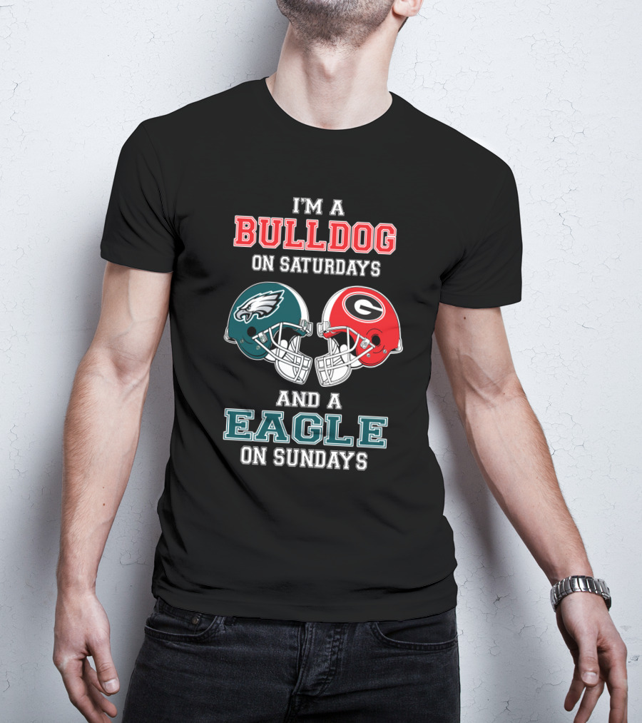 I'm A Bulldog On Saturdays And A Eagle On Sundays T-Shirt