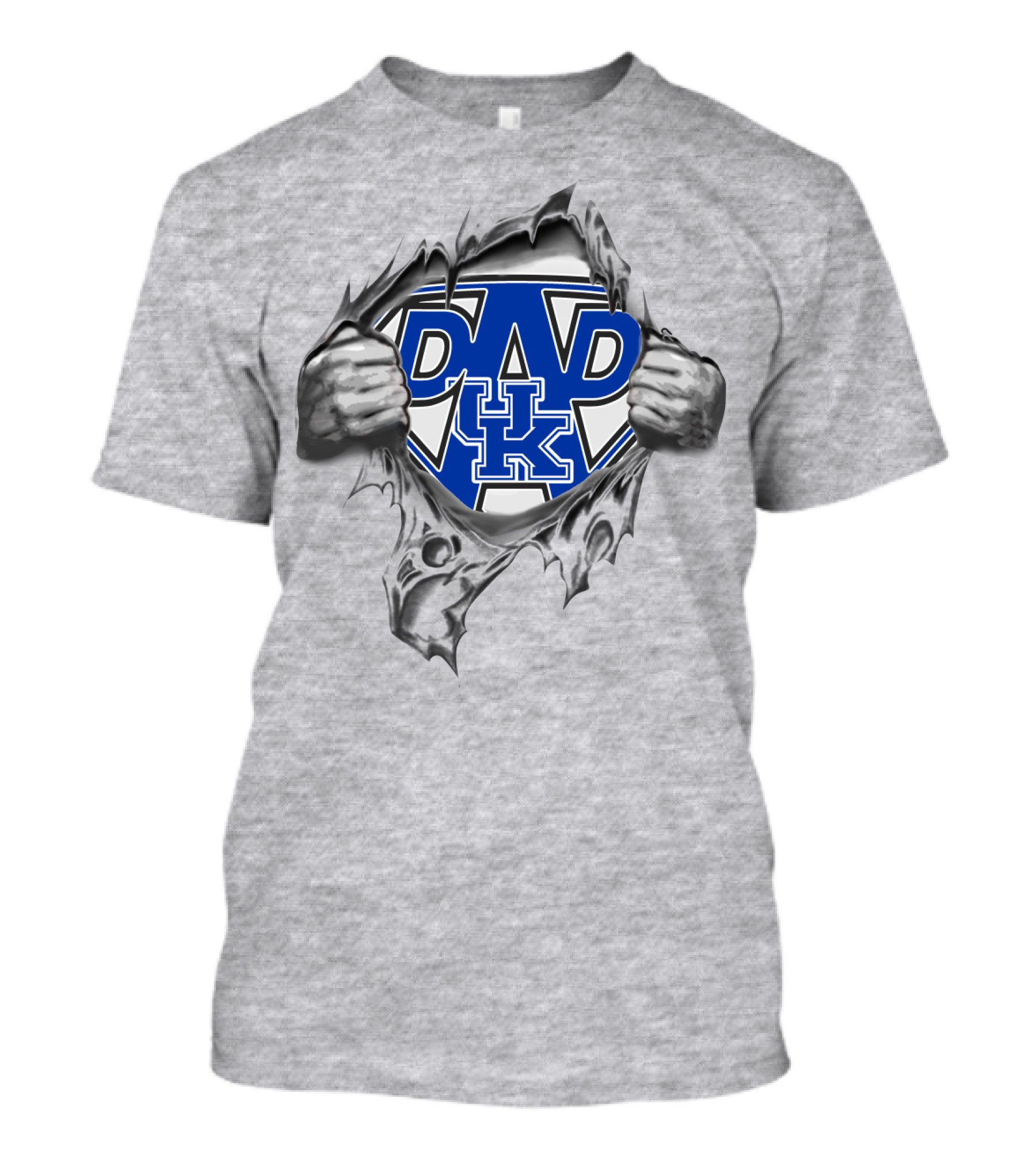 Super Dad Kentucky UK Logo Shield Tear Superhero T-Shirt