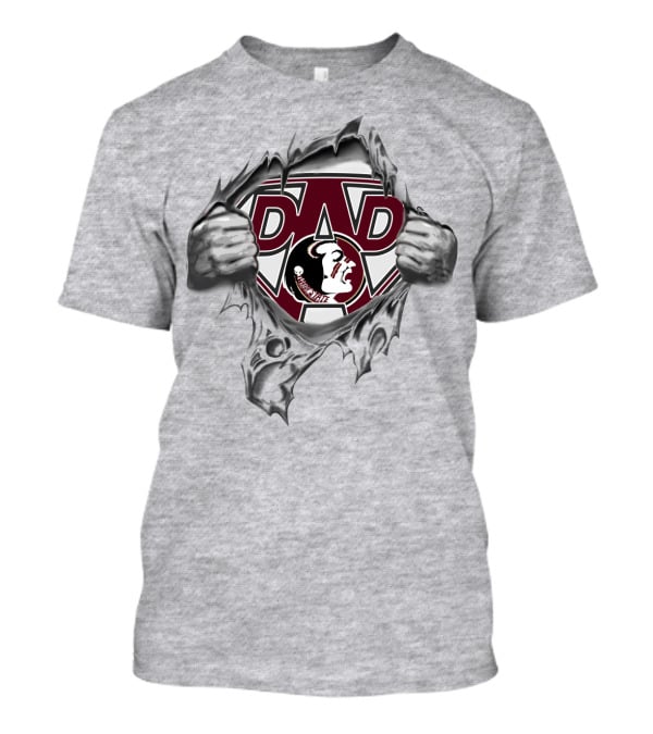 Seminoles Dad Super Logo Football Dad T-Shirt