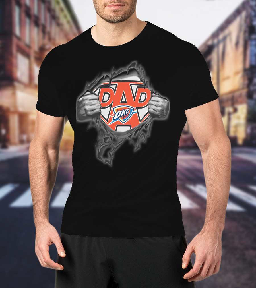 Oklahoma City Thunder Super Dad T-Shirt