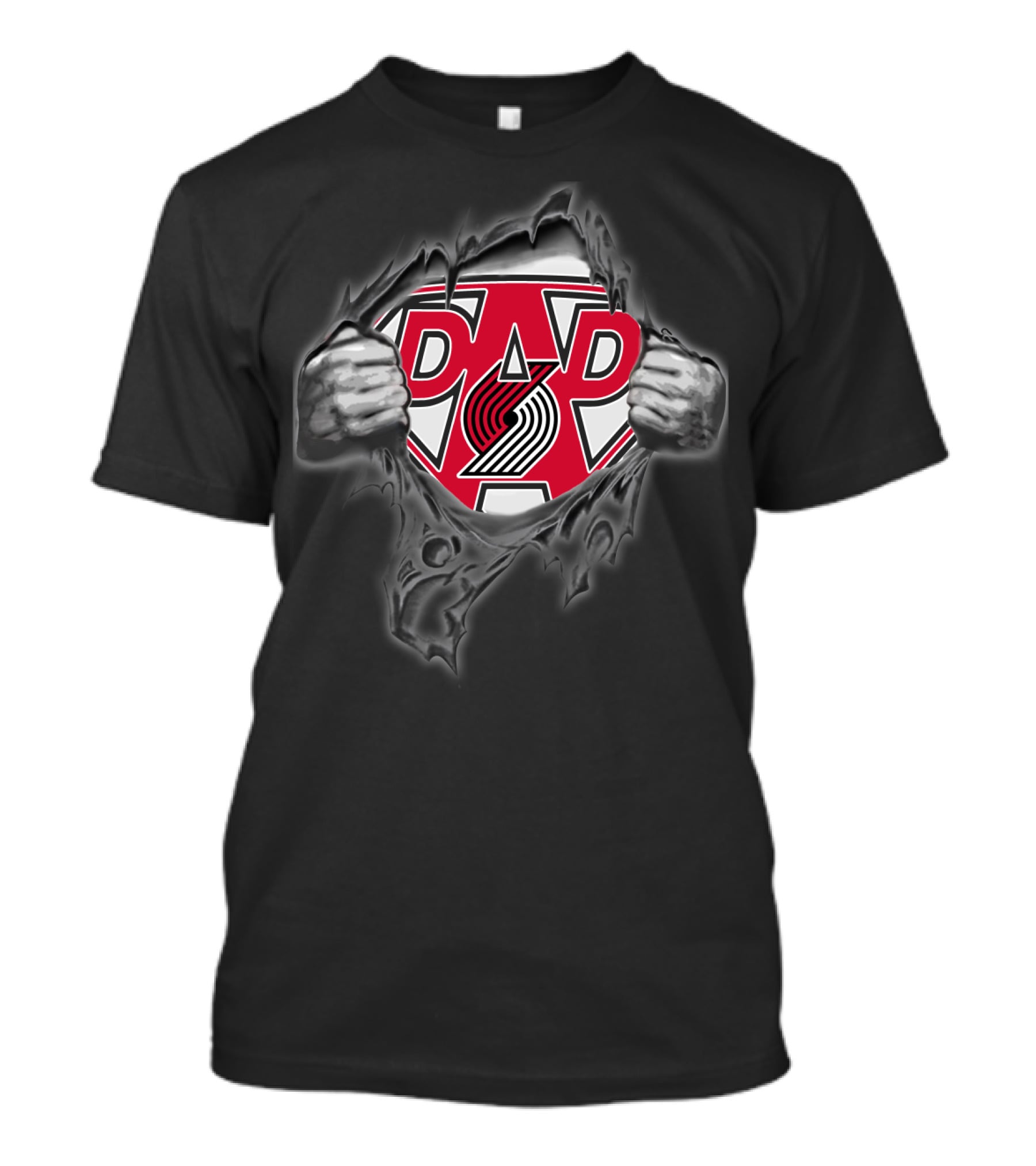 Portland Super Dad Blazers Fan Superman T-Shirt
