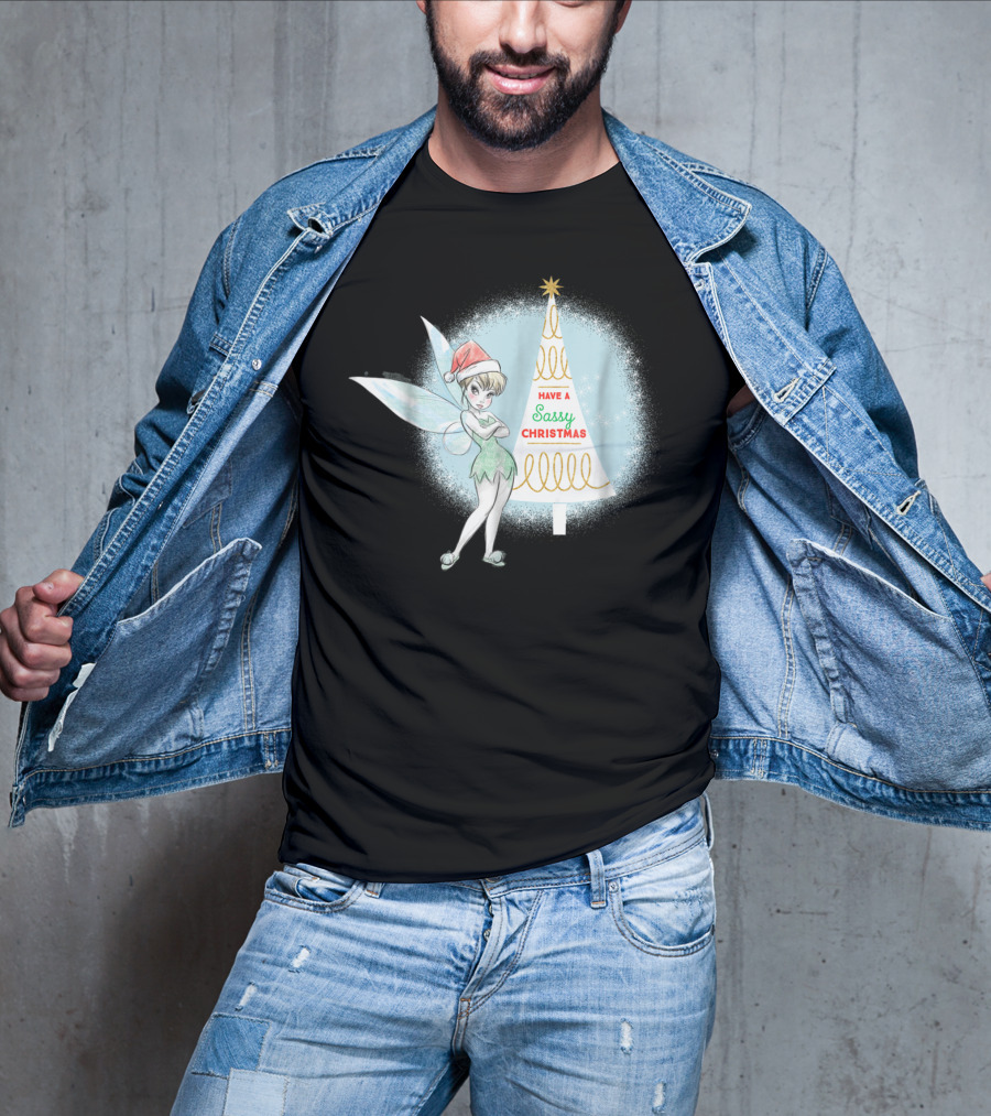 Disney Tinker Bell Have A Sassy Christmas Holiday T-Shirt