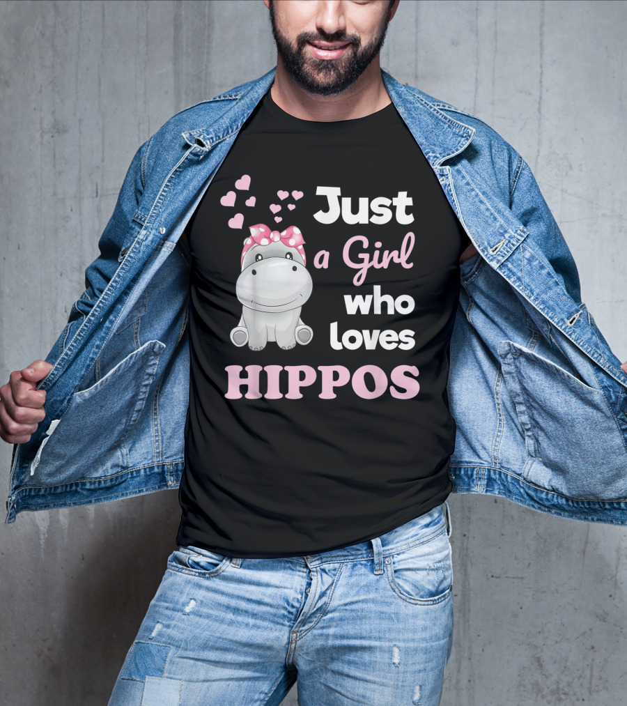 Just A Girl Who Loves Hippos T-Shirt