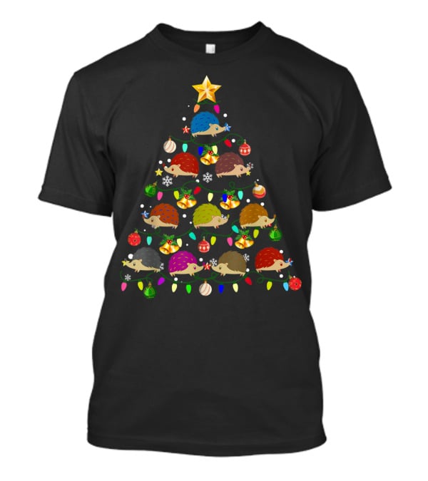 Just A Girl Who Loves Hedgehog Christmas Tree Holiday Ornaments T-Shirt