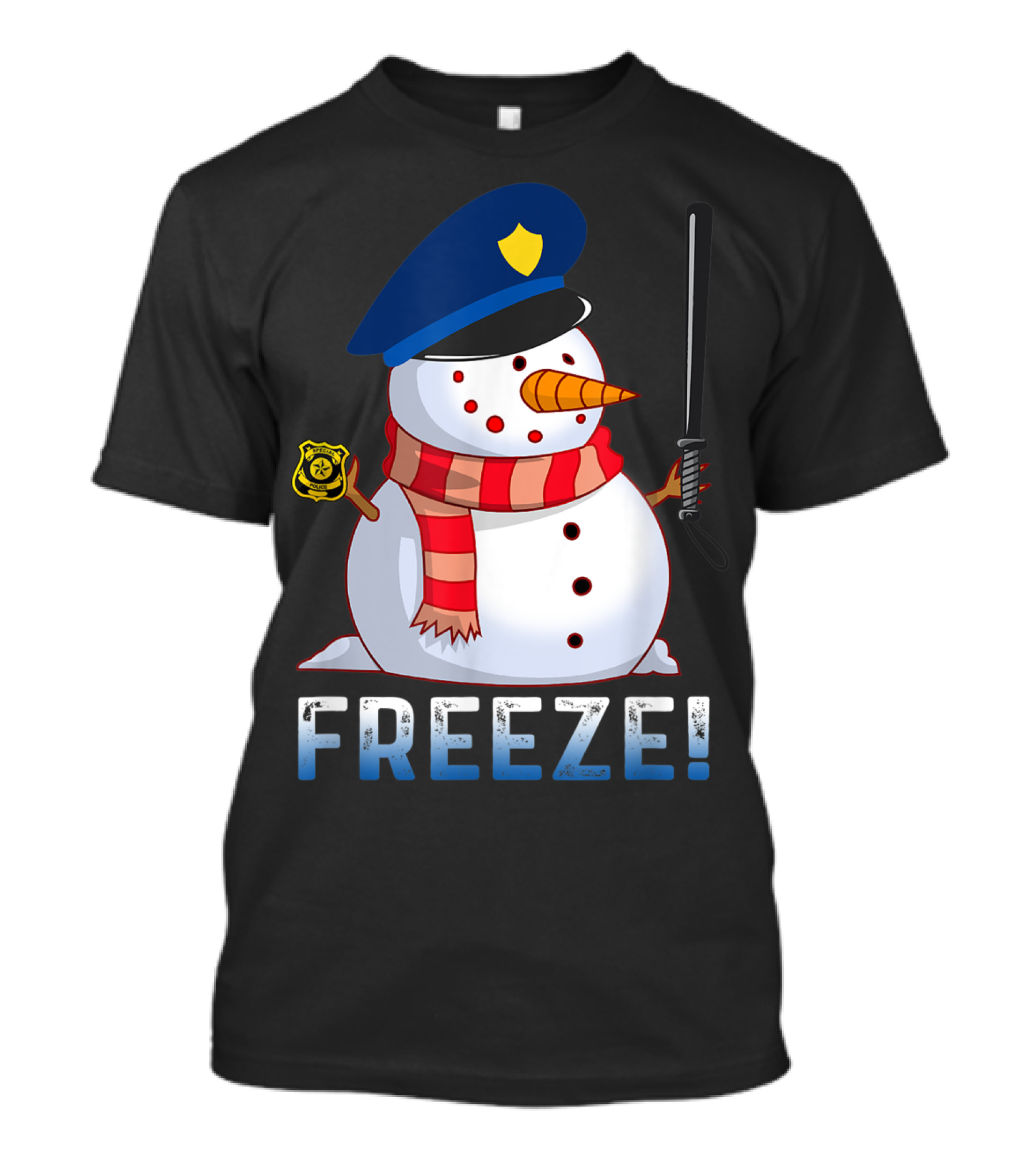 Police Snowman Freeze T-Shirt