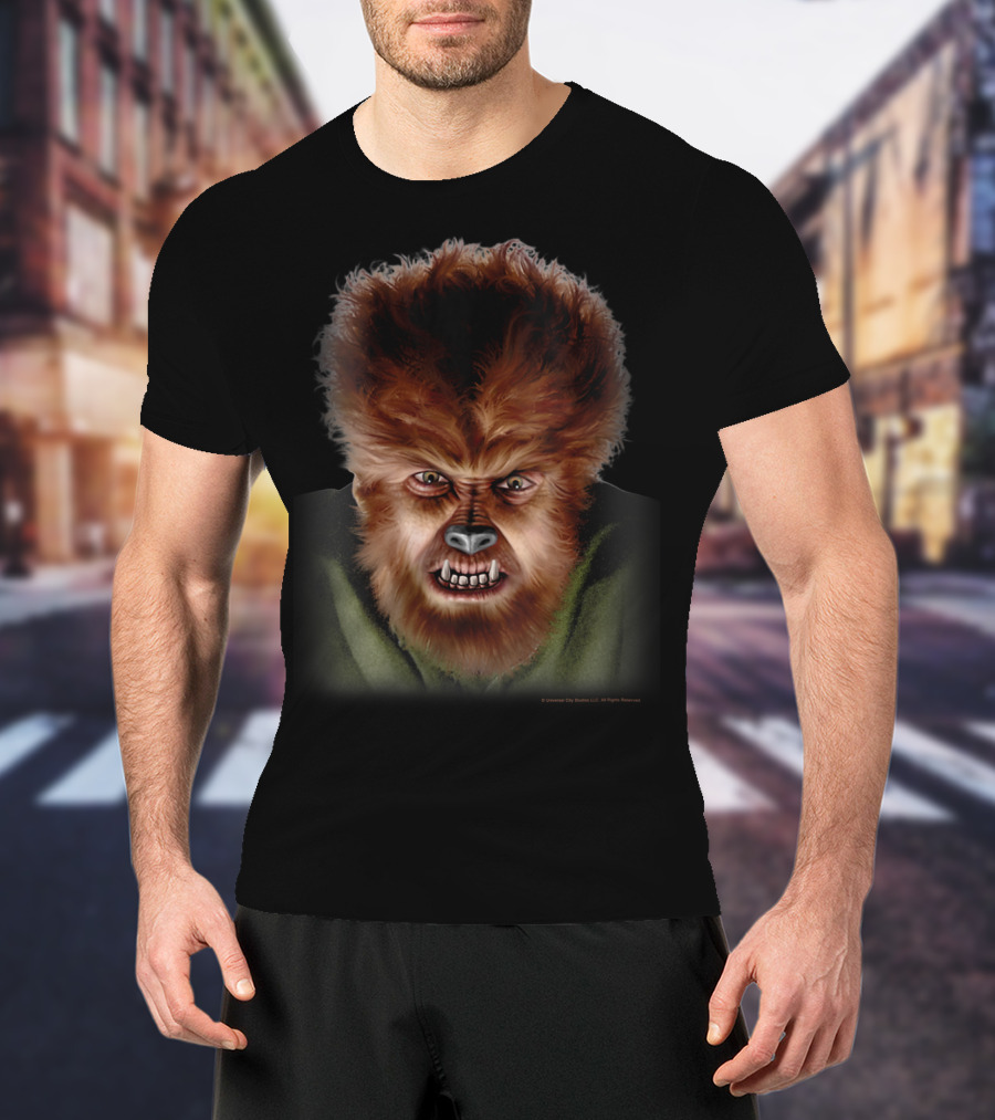Universal Monsters The Wolf Man Classic Face T-Shirt