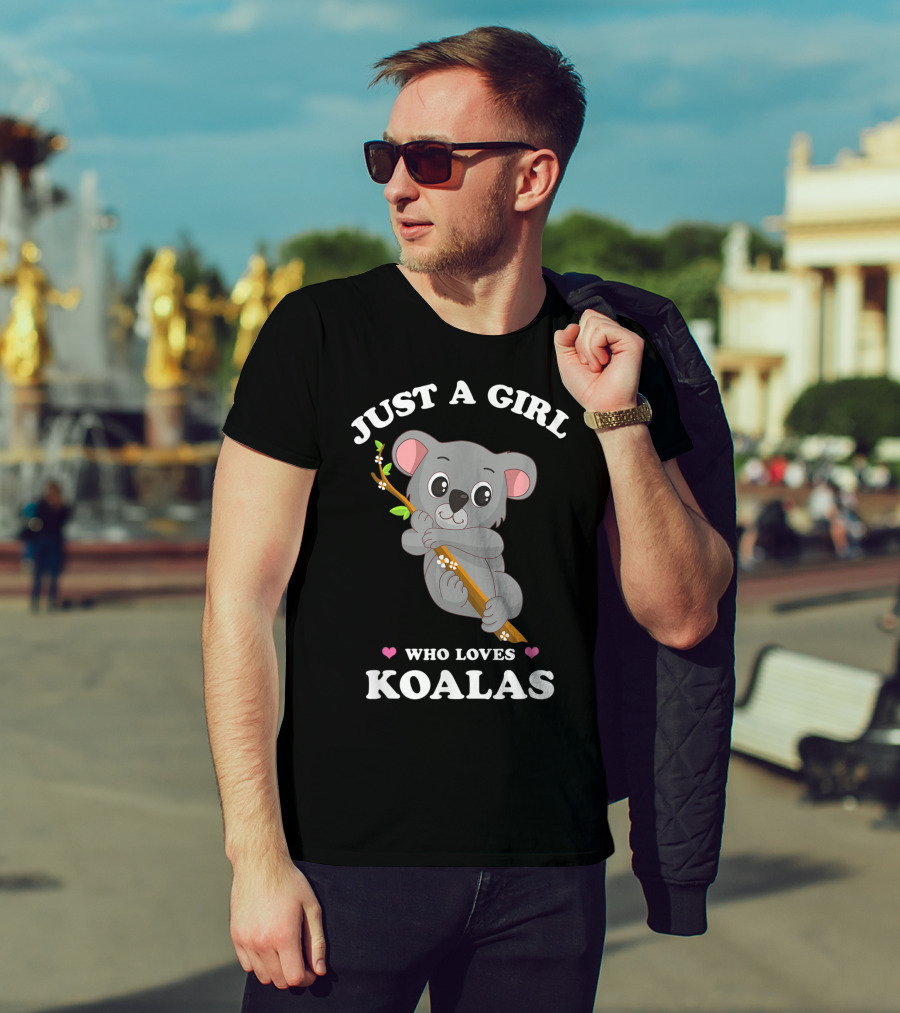 Just A Girl Who Loves Koalas Cute Funny Spirit Animal T-Shirt