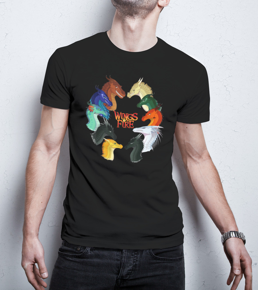 Wings Of Fire All Together Dragon Circle T-Shirt