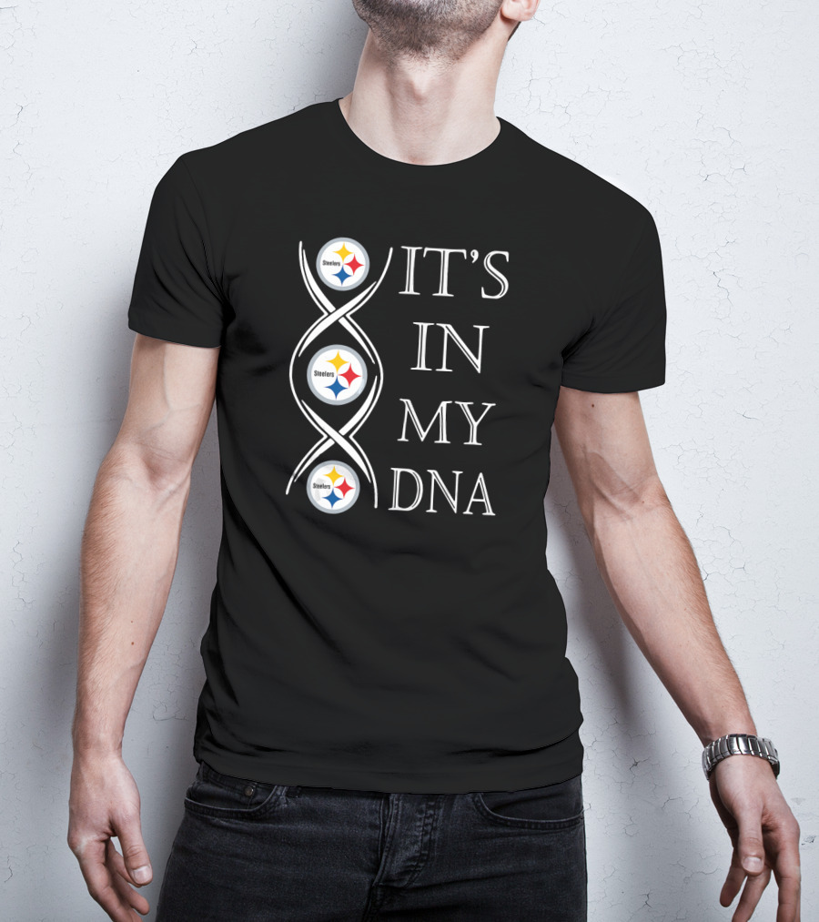 Pittsburgh Steelers It's In My DNA Football Fan Christmas T-Shirt