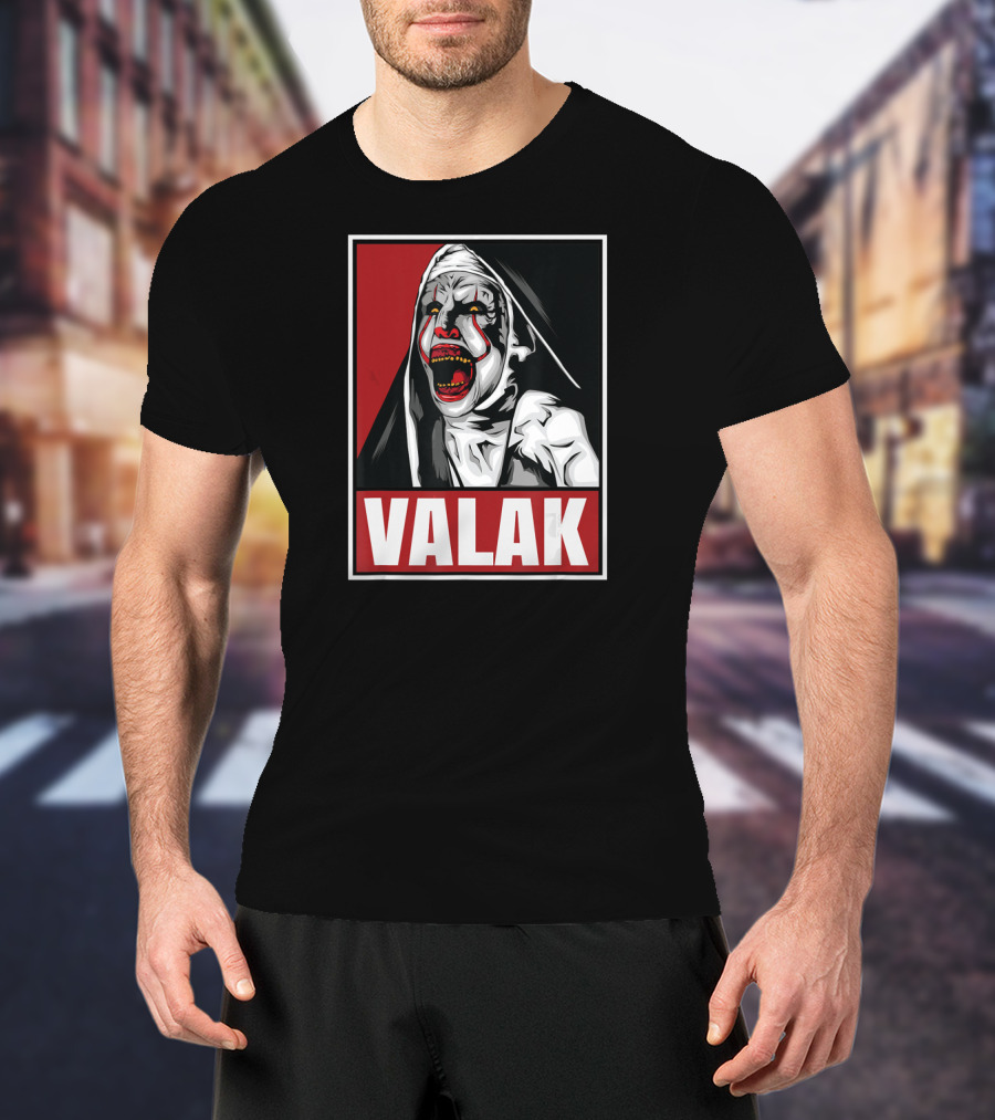 Scary Horror Valak Conjuring Nun Halloween Present T-Shirt