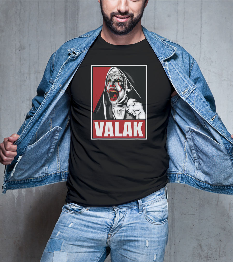 Scary Horror Valak Conjuring Nun Halloween Present T-Shirt