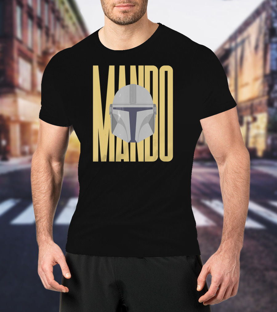 Mando Helmet Star Wars The Mandalorian Merch T-Shirt