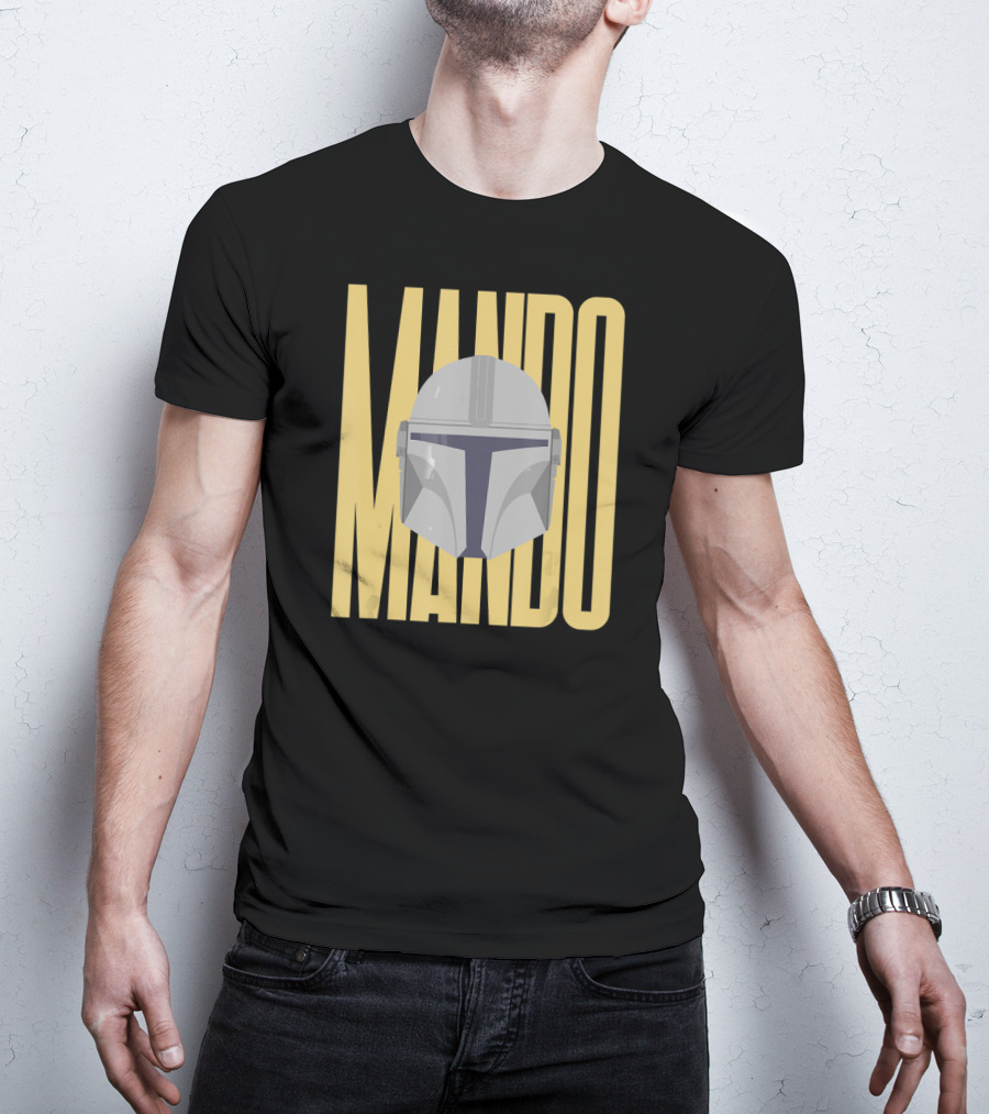 Mando Helmet Star Wars The Mandalorian Merch T-Shirt