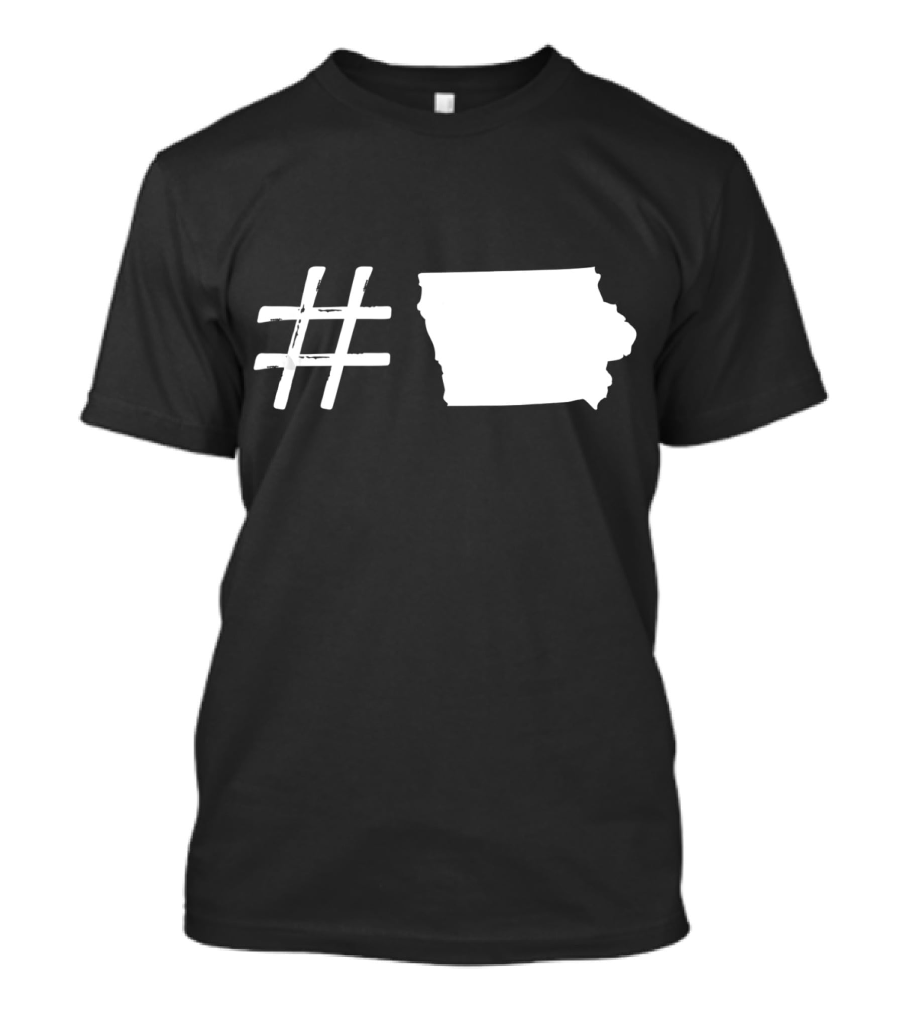 Iowa IA USA Flag Holiday Traveling T-Shirt