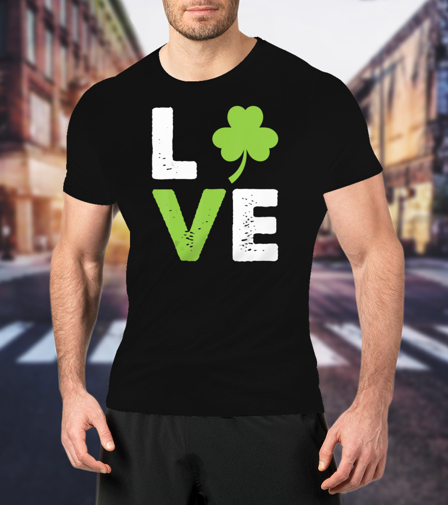 Love Shamrock Irish Love T-Shirt