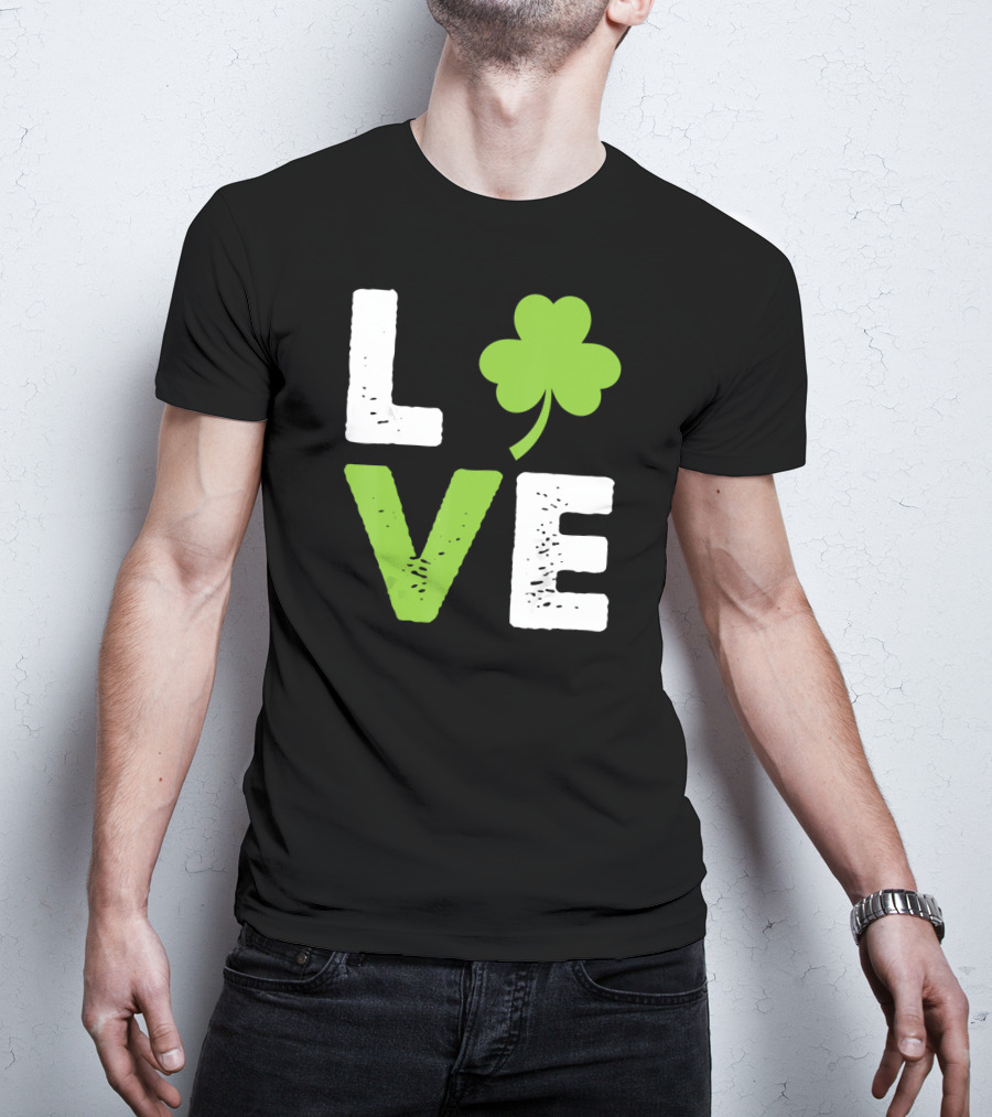 Love Shamrock Irish Love T-Shirt
