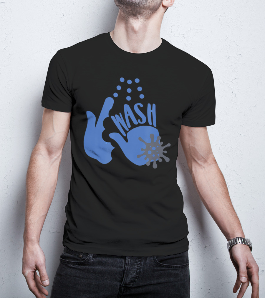 Wash Your Freakin' Hands Virus Bubbles T-Shirt