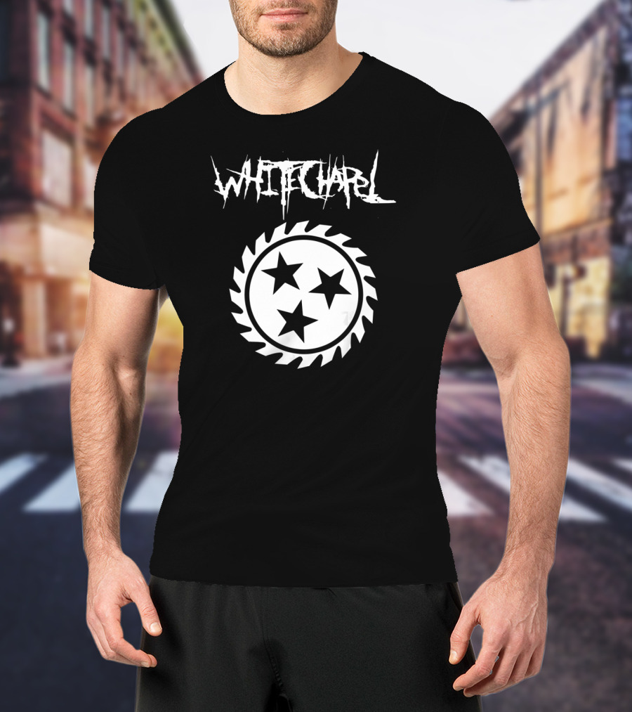 Whitechapel Three Stars Saw Blade T-Shirt